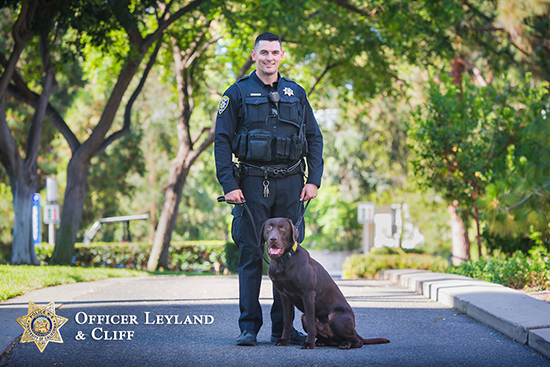 Officer Jordan Leyland (Photo by Cedric Young)