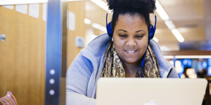 Woman with laptop