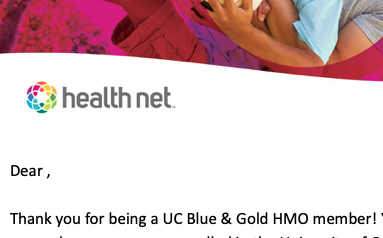 Health Net email image