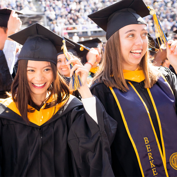 UC Berkeley graduates at commencement