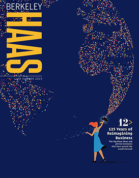 The cover of the Berkeley Haas 125th Anniversary Issue
