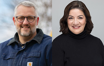 Brent Hales, associate vice president for Research and Cooperative Extension, and Maite Arce, president and chief executive officer, Hispanic Access Foundation