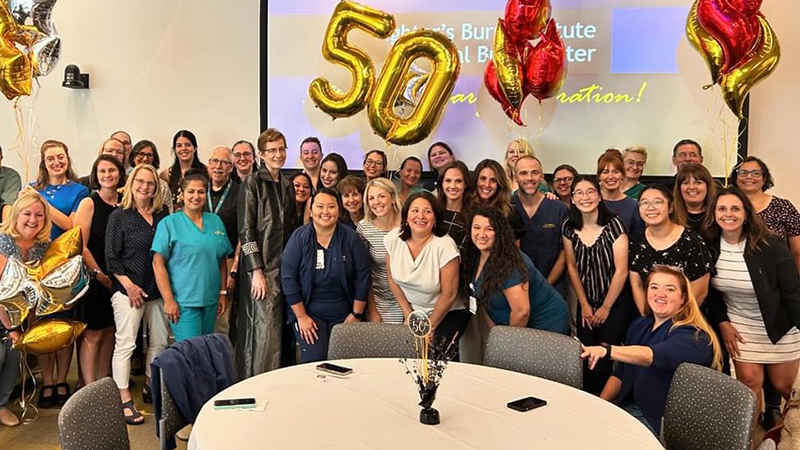 The Firefighters Burn Institute Regional Burn Center at UC Davis team celebrates 50 years