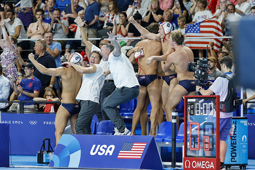 The U.S. men’s water polo team.