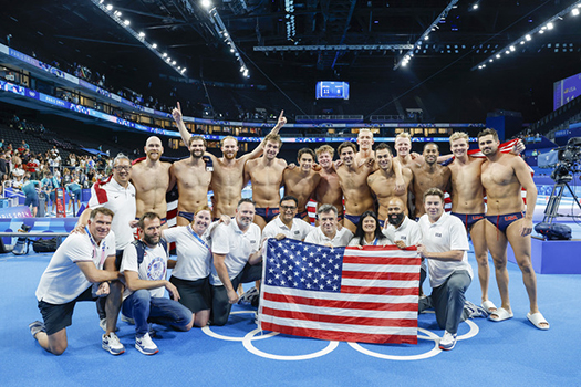 U.S. men’s water polo team at the Paris 2024 Olympics.