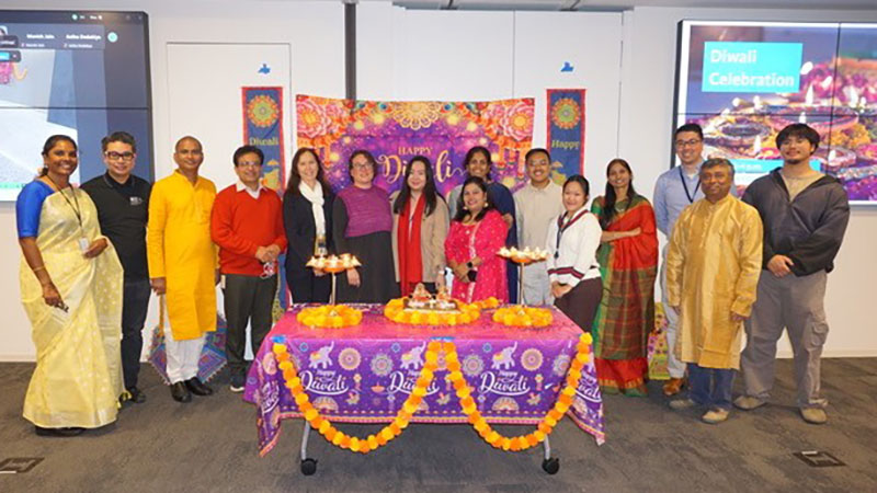 UCOP staff at Diwali
