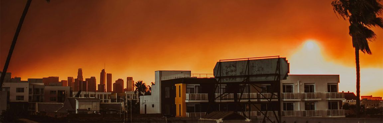 Koreatown in Los Angeles during the Palisades fire.