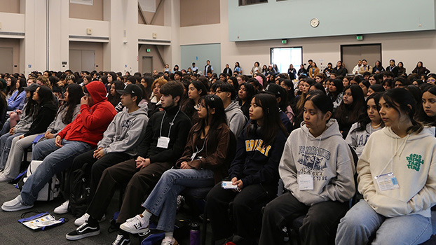 Students at UC Santa Barbara Early Academic Outreach Program Education and Careers Conference