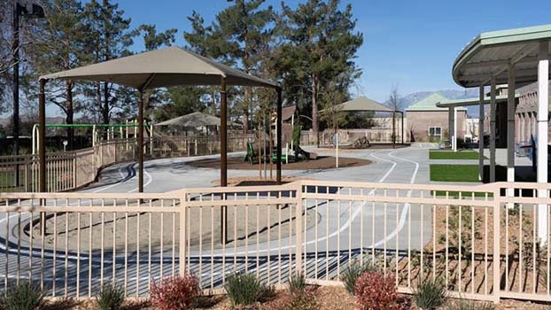 The renovated south play yard at the Center for Early Childhood Education. (CECE)