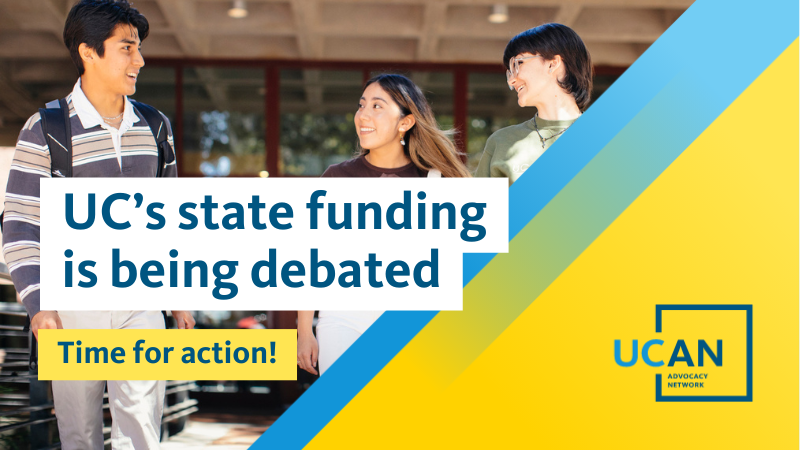 UC's state funding is being debated. It's time for action!