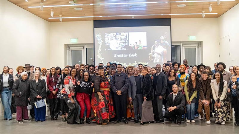 Attendees at the UC Davis Black Futures Month kickoff event