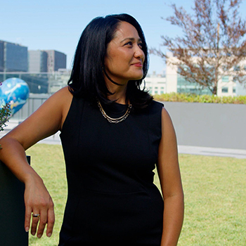 Ailene Estalilla outside at UCSF