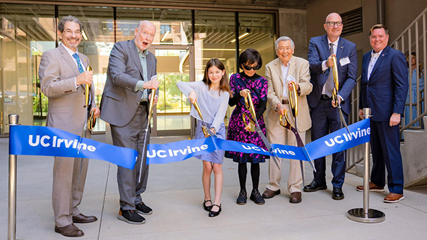 Ribbon cutting for UCI Falling Leaves Medical Center