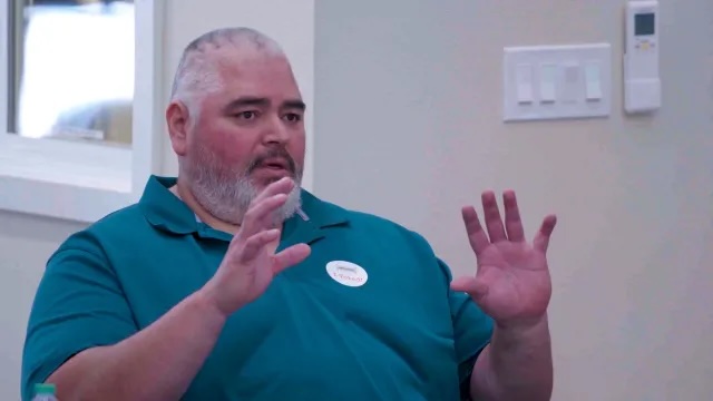 Man talking with his hands