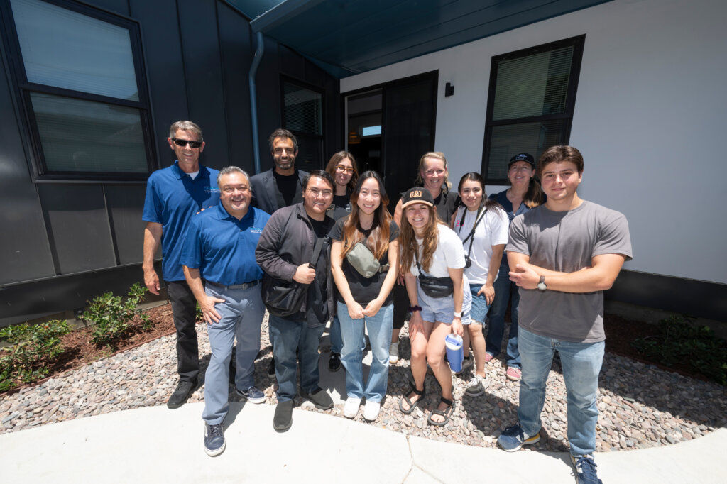Homeless Intervention Services OC stages a ribbon cutting for the OC Sustainability Decathlon ADU built by Team MADE
photo: Steve Zylius/UC Irvine