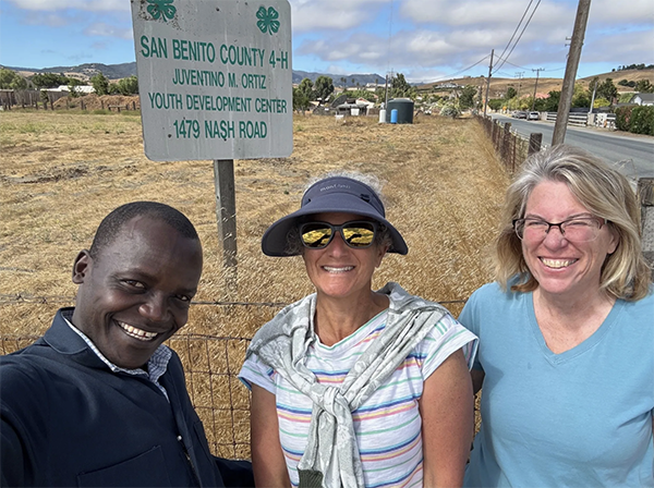 Emily with two colleagues