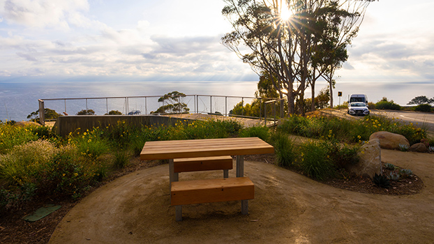 The Brian & Nancy Malk Sunset Overlook at UCSD