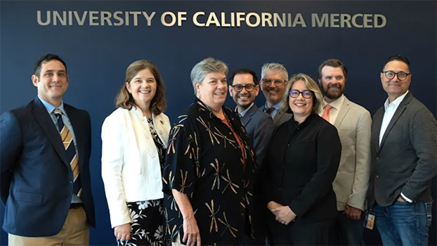 UC ANR, UC Merced and CA Almond Board leaders meet at UC Merced