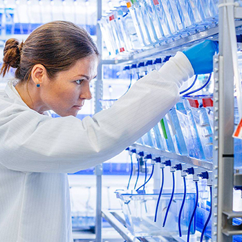 Scientist working in a lab