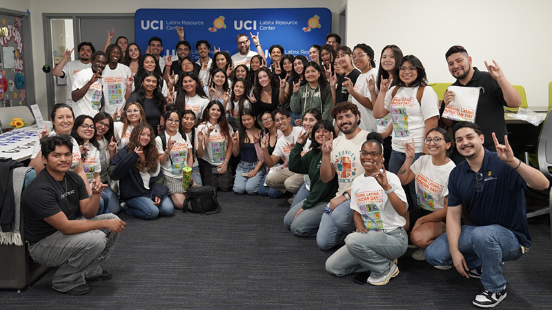 UC Irvine students at the Latinx Resource Center