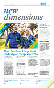 Screenshot of the cover of the Nov 2025 New Dimensions