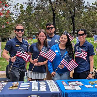 Group of student veterans at UC San Diego