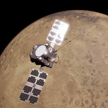 An Escapade satellite in space