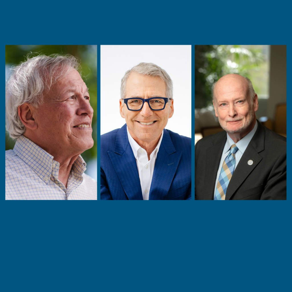 Erwin Chemerinsky, James B. Milliken, and Howard Gillman headshots