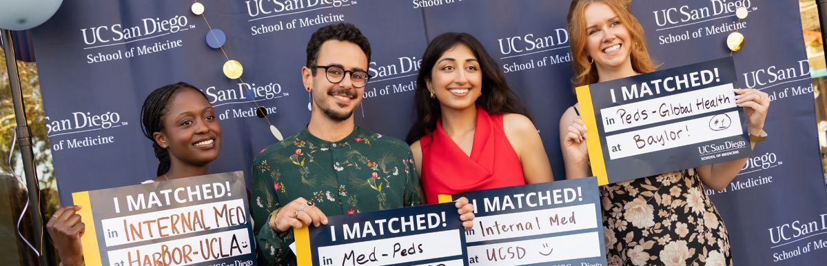 UCSD students celebrating match day