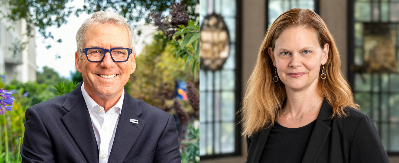President Milliken and Beverly Gage headshots