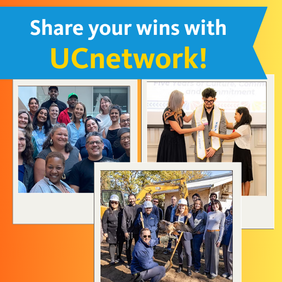 Share your wins with UCnetwork