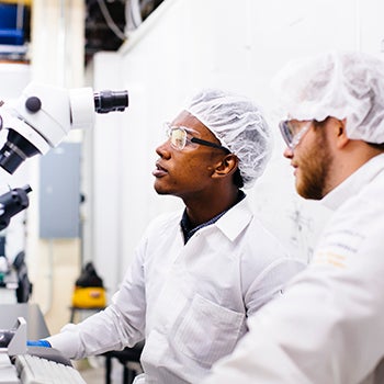 UCB students working in a lab