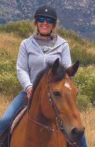 Lynn Field-Karsh and her horse