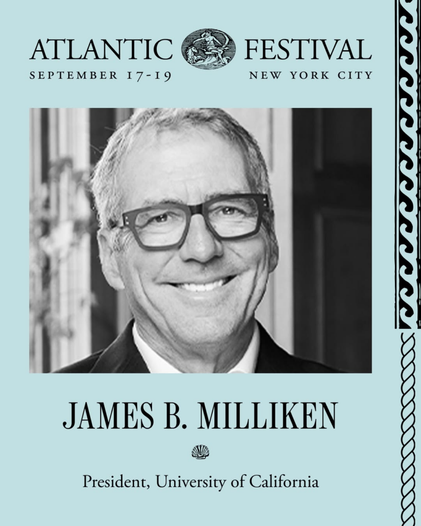 President Milliken headshot from The Atlantic Festival