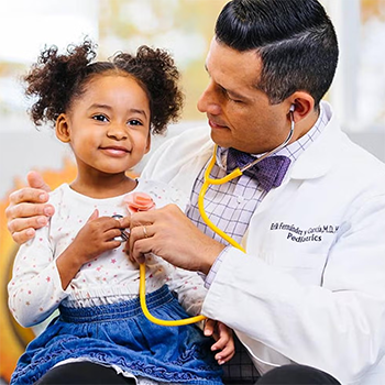 Doctor examining patient