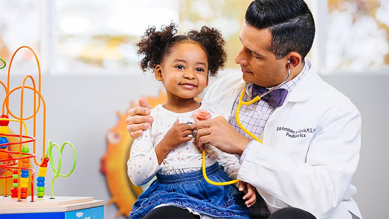 Doctor examining patient